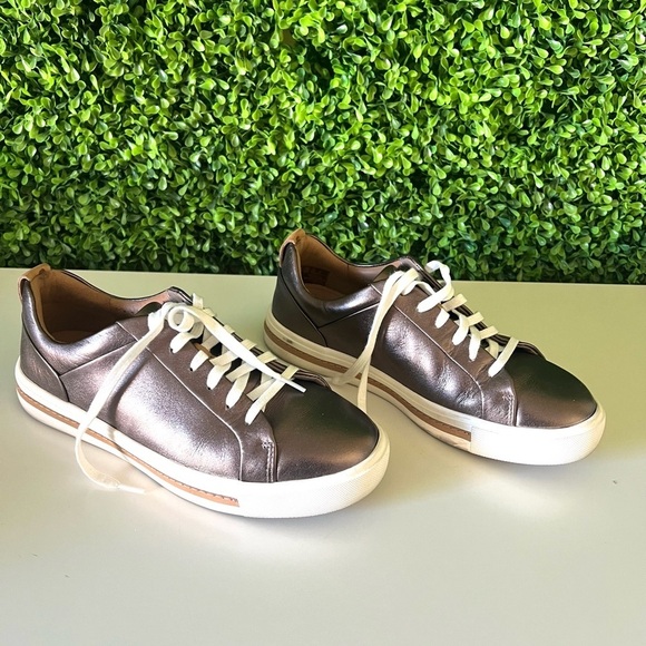 Clarks Shoes - Clarks Metallic Brown Sneakers